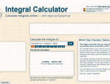Tablet Screenshot of integral-calculator.com